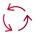 Icon_ White_ Synchronize Arrows Three Streamline Streamline Light 3.0